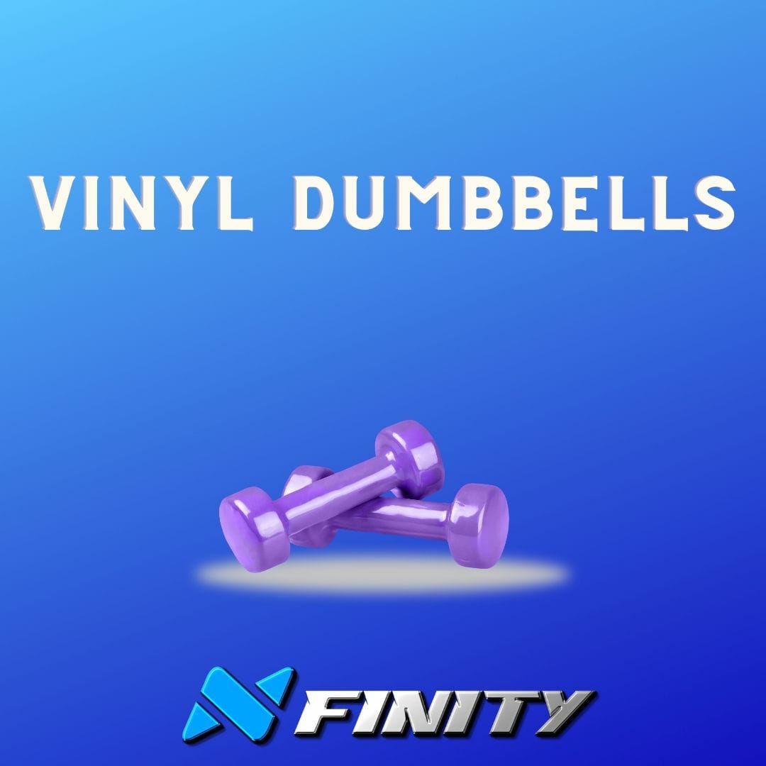 Nfinity Vinyl Dumbbell | Vinyl Dumbbell Weights - Nfinity | Fitness and gym equipment | Dumbbells | Plates