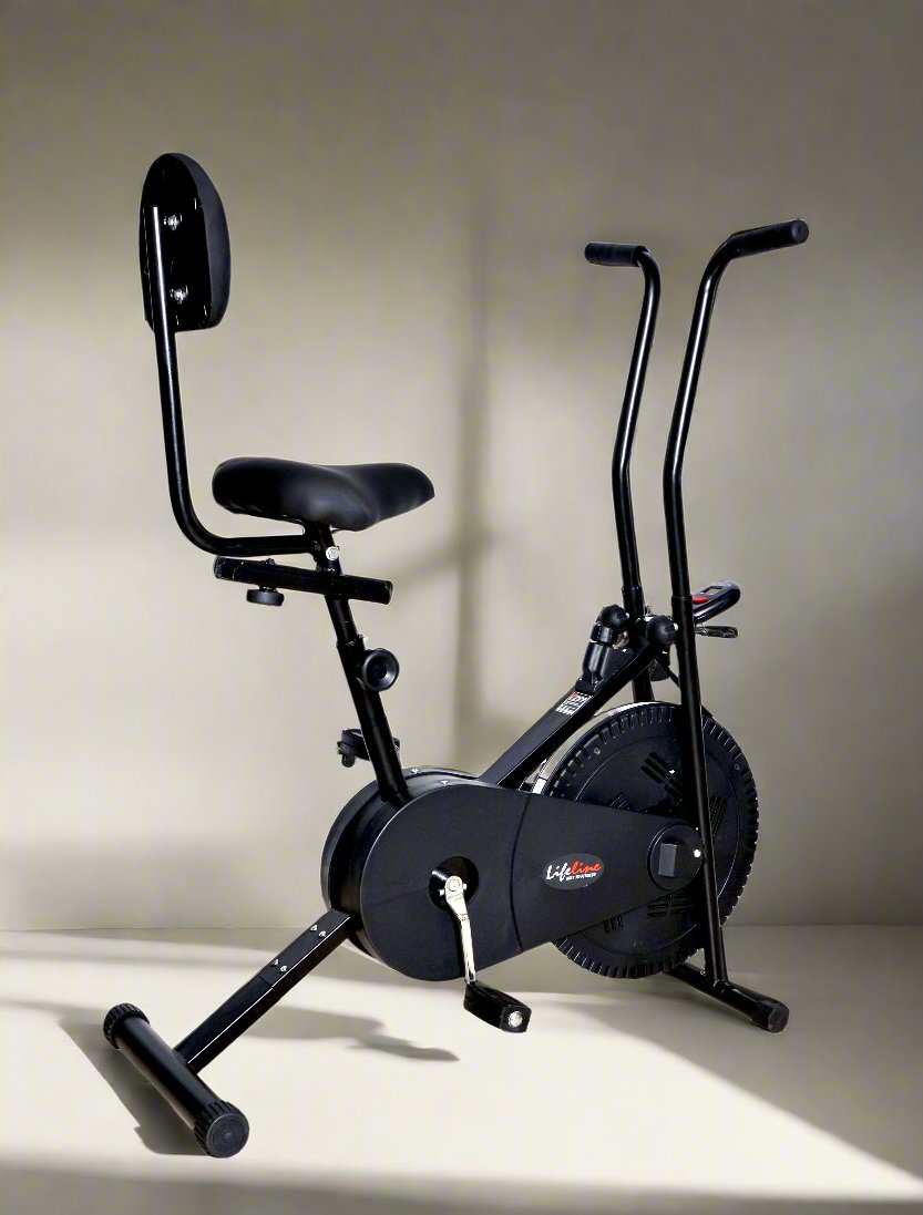 Exercise bike with backseat
