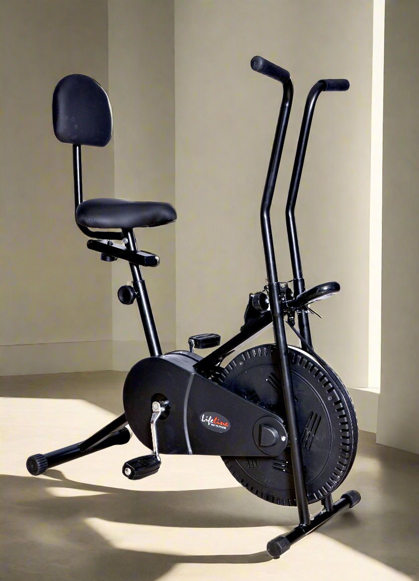 Exercise bike with backseat